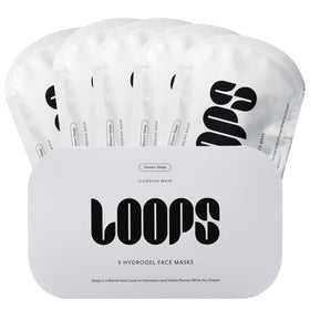 LOOPS Dream Sleep nighttime hydrogel mask packaging for gentle overnight care