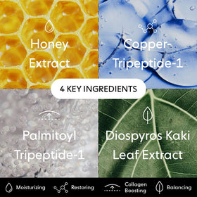 LOOPS honey extract image highlighting nourishing anti-aging-inspired care.