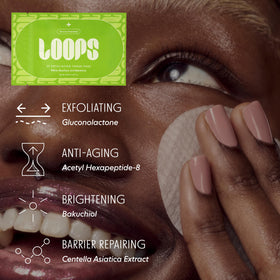 LOOPS Peptide Serum Pre-Soaked Pad for targeted treatment in travel