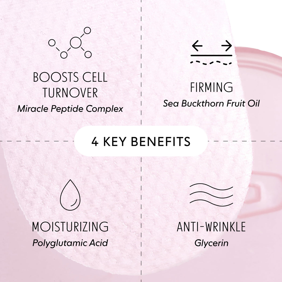 LOOPS Veocell Embo Pad, embossed pad for efficient serum absorption.