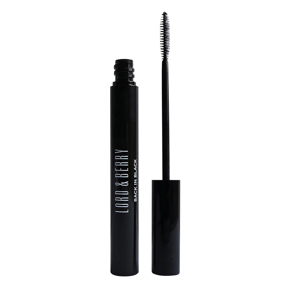 Lord & Berry Back in Black mascara precision applicator coats each lash for definition.