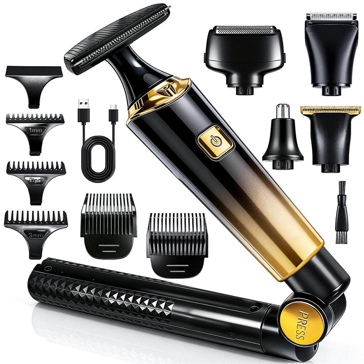 LOREAD back shaver kit for easy full-body grooming at home