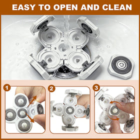 Loread durable stainless steel blades with corrosion resistant coating for long lasting use.
