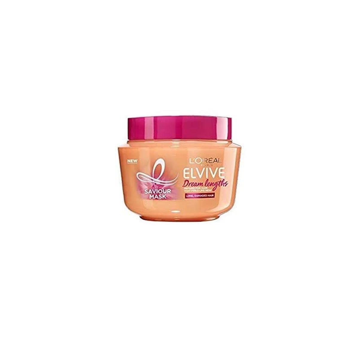 L'Oréal Elvive Dream Long mask jar close-up for silky long hair