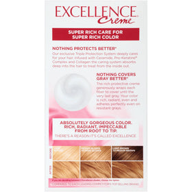 L'Oreal Excellence 7G developer bottle supports rich, even color application
