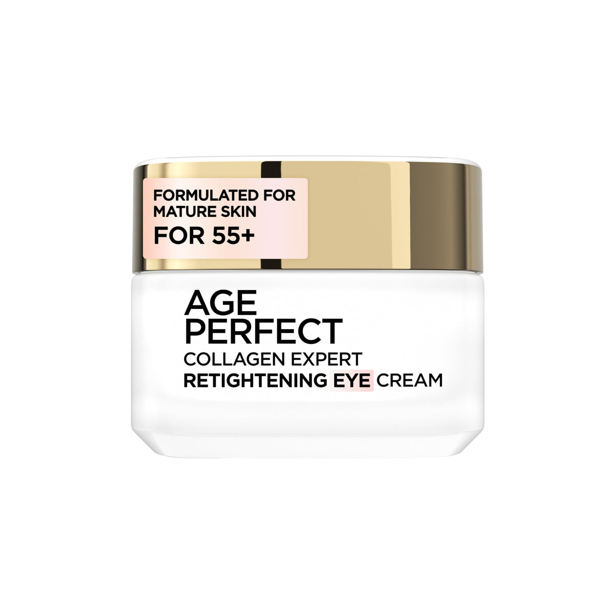 L'Oreal Paris Age Perfect Eye Cream tube front for daily eye care.