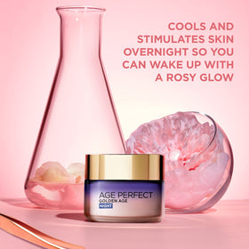 L'Oreal Paris Age Perfect Golden Age Night Cream texture swirl highlights rich formula