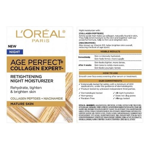 L'Oreal Paris Age Perfect Night Cream delivers soft, nourished-looking skin after use.