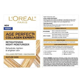 L'Oreal Paris Age Perfect Night Cream delivers soft, nourished-looking skin after use.