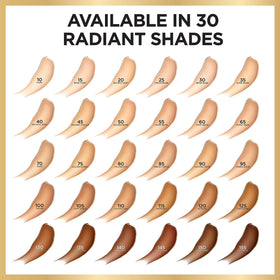 Hydrating serums base keeps skin comfortable with lightweight coverage.