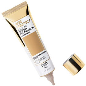 Swatch of L'Oreal Paris Age Perfect Radiant Serum Foundation with SPF 50.