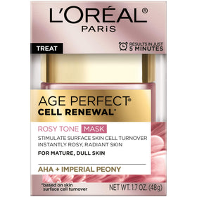 L'Oreal Paris Age Perfect Rosy Tone Mask application glide for refreshed skin