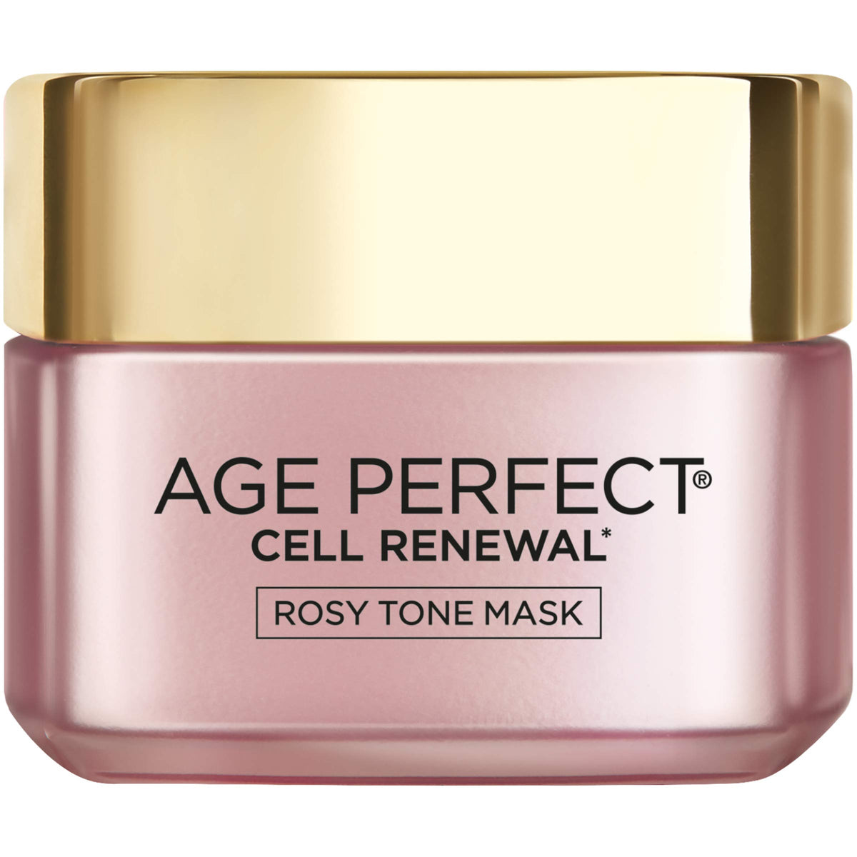 L'Oreal Paris Age Perfect Rosy Tone Mask in jar for at-home glow and rosy tone