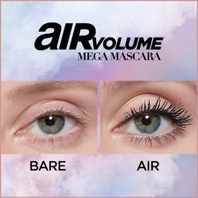 L'Oreal Paris Air Volume Mega Mascara 24h wear test shot.