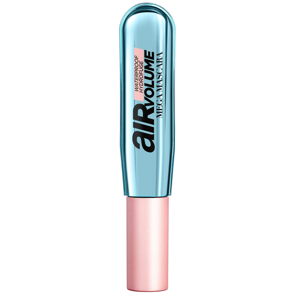 L'Oreal Paris Air Volume Mega Mascara bottle in blue packaging for airy volume.