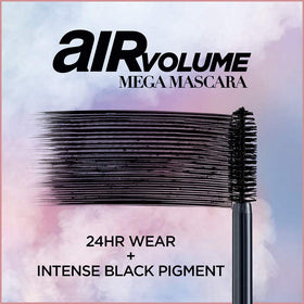 L'Oreal Paris Air Volume Mega Mascara lashes root-to-tip separation close-up.