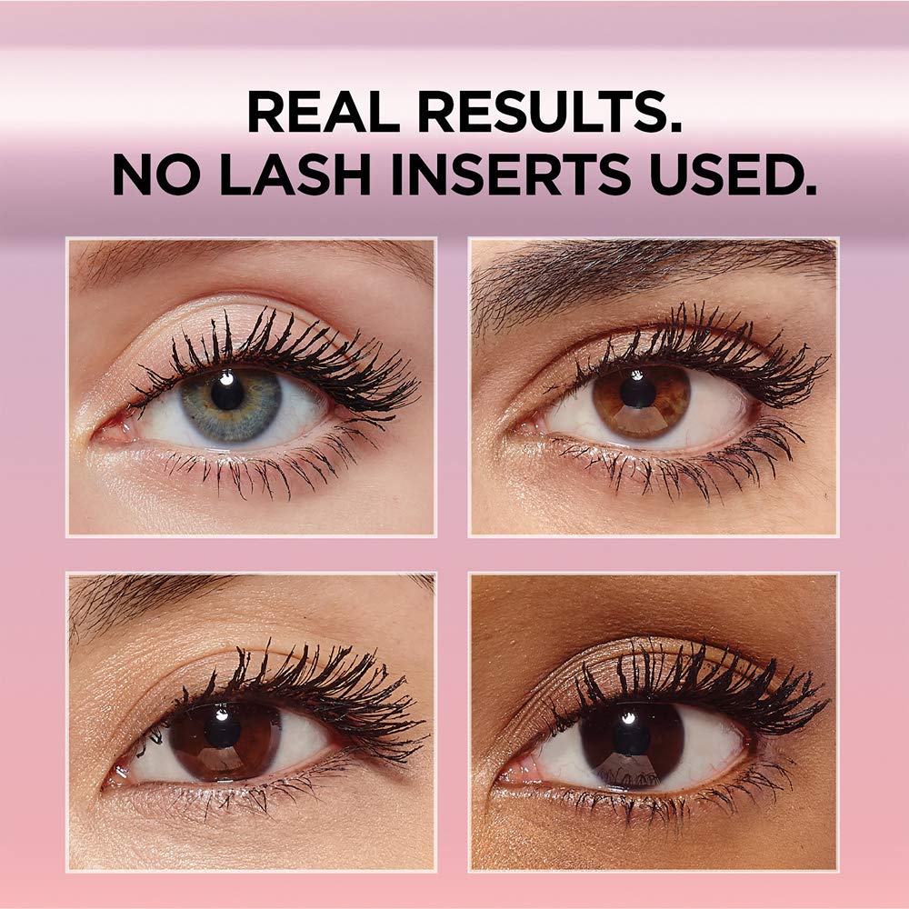 L'Oreal Paris Air Volume Mega Mascara wand-application showing root-to-tip coating.