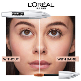 L'Oreal Paris Bambi Eye smudge-free formula supports long-lasting wear.