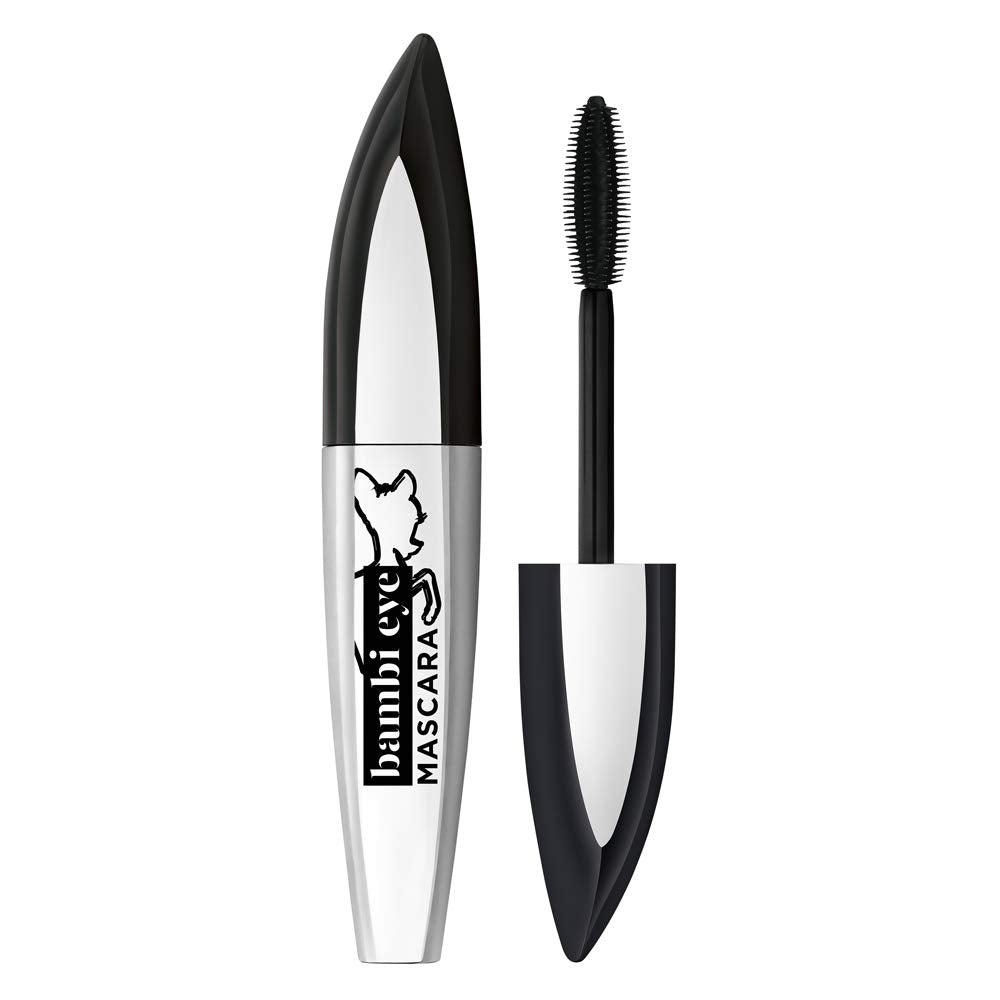 L'Oreal Paris Bambi Eye mascara wand close-up for defined, wide-eyed lashes.