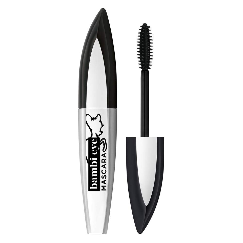 L'Oreal Paris Bambi Eye mascara wand close-up for defined, wide-eyed lashes.