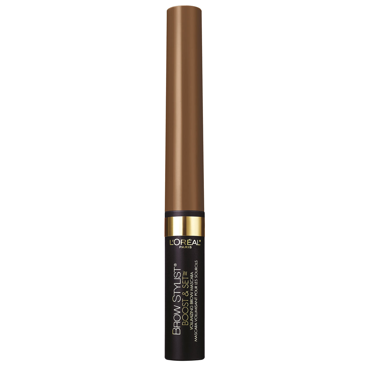 Close-up of L’Oréal Paris Brow Stylist Boost and Set being applied for natural to fuller brows.