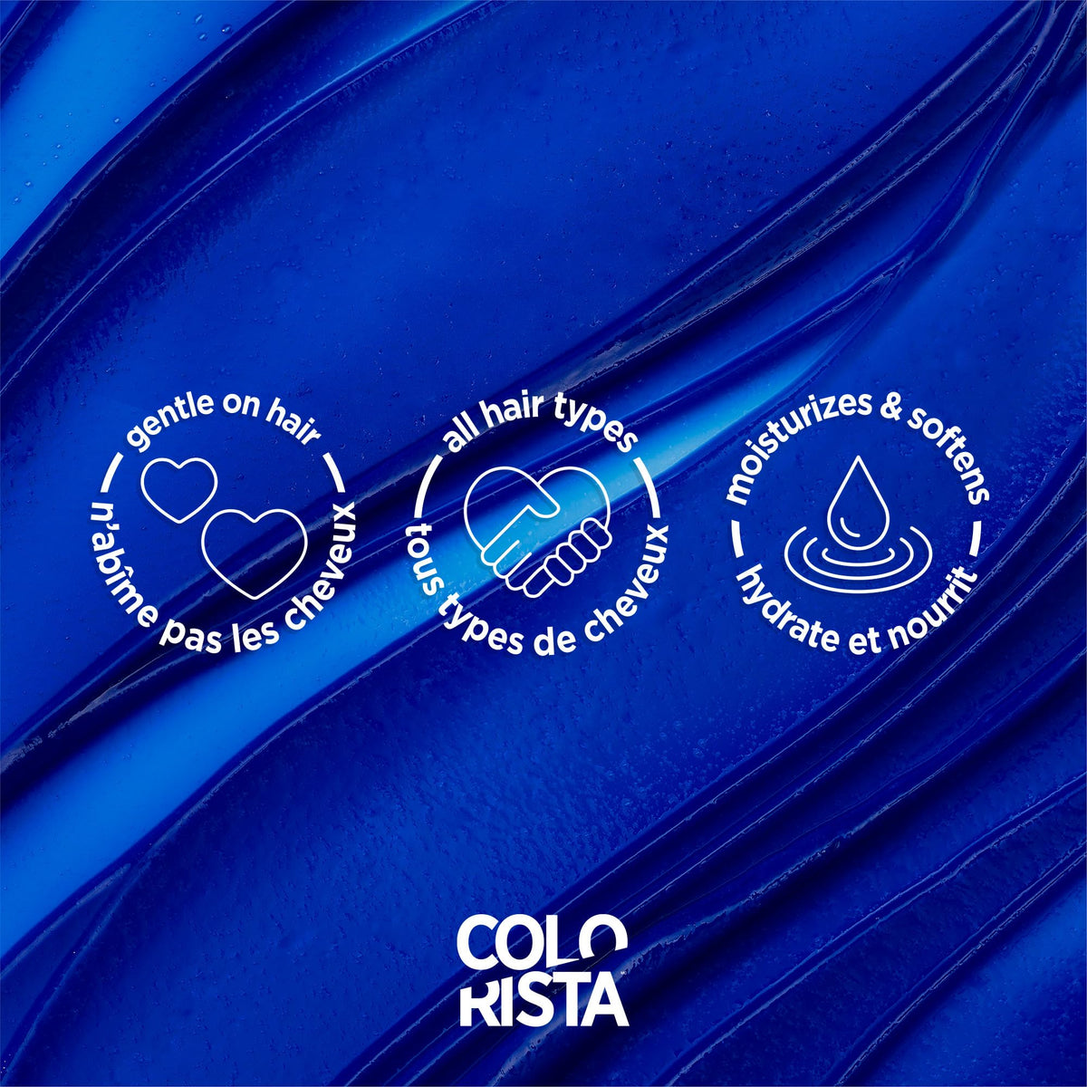 L’Oréal Paris Colorista Metallic Blue packaging on display