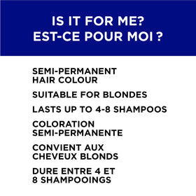 L’Oréal Paris Colorista Metallic Blue washing out color during shampoo