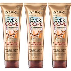 L'Oreal Paris EverCreme Deep Nourish shampoo bottle delivering hydration for dry hair