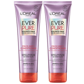L'Oreal Paris EverPure Frizz-Defy bottle pour with Marula Oil for frizz control