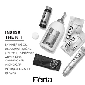 L'Oreal Paris Feria bonding care complex conditioner helps maintain color and strength.