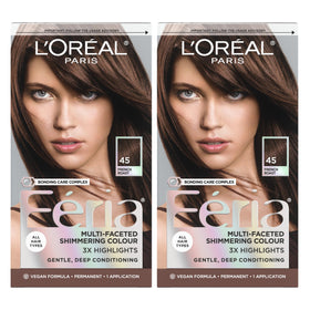 L'Oreal Paris Feria French Roast bottle shows shimmering shade for bold color.