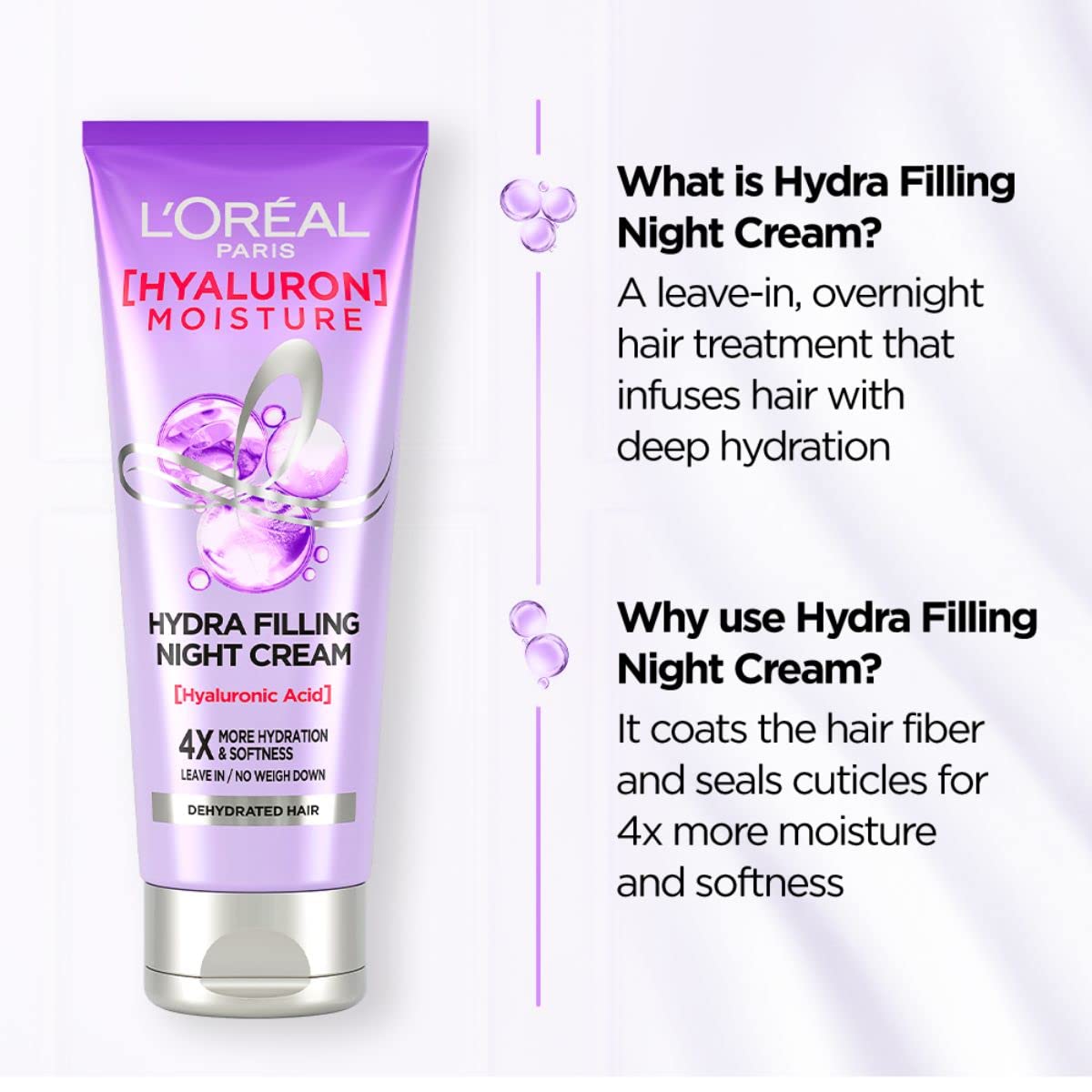 Night cream image suggests renewal as you rest.