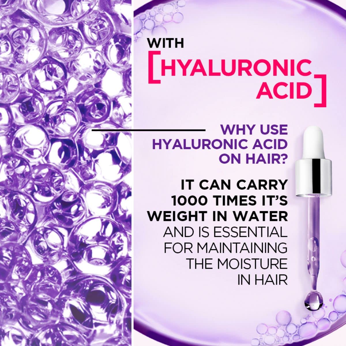 Swirled cream on hair demonstrates lightweight hydration.