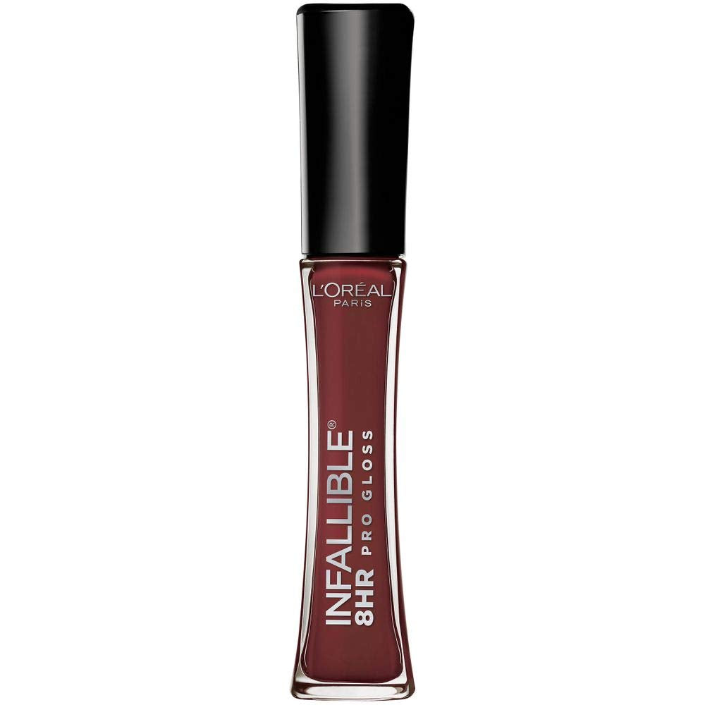 L'Oreal Paris Infallible 8HR Lip Gloss Raisin bottle with glossy shine for eight hours