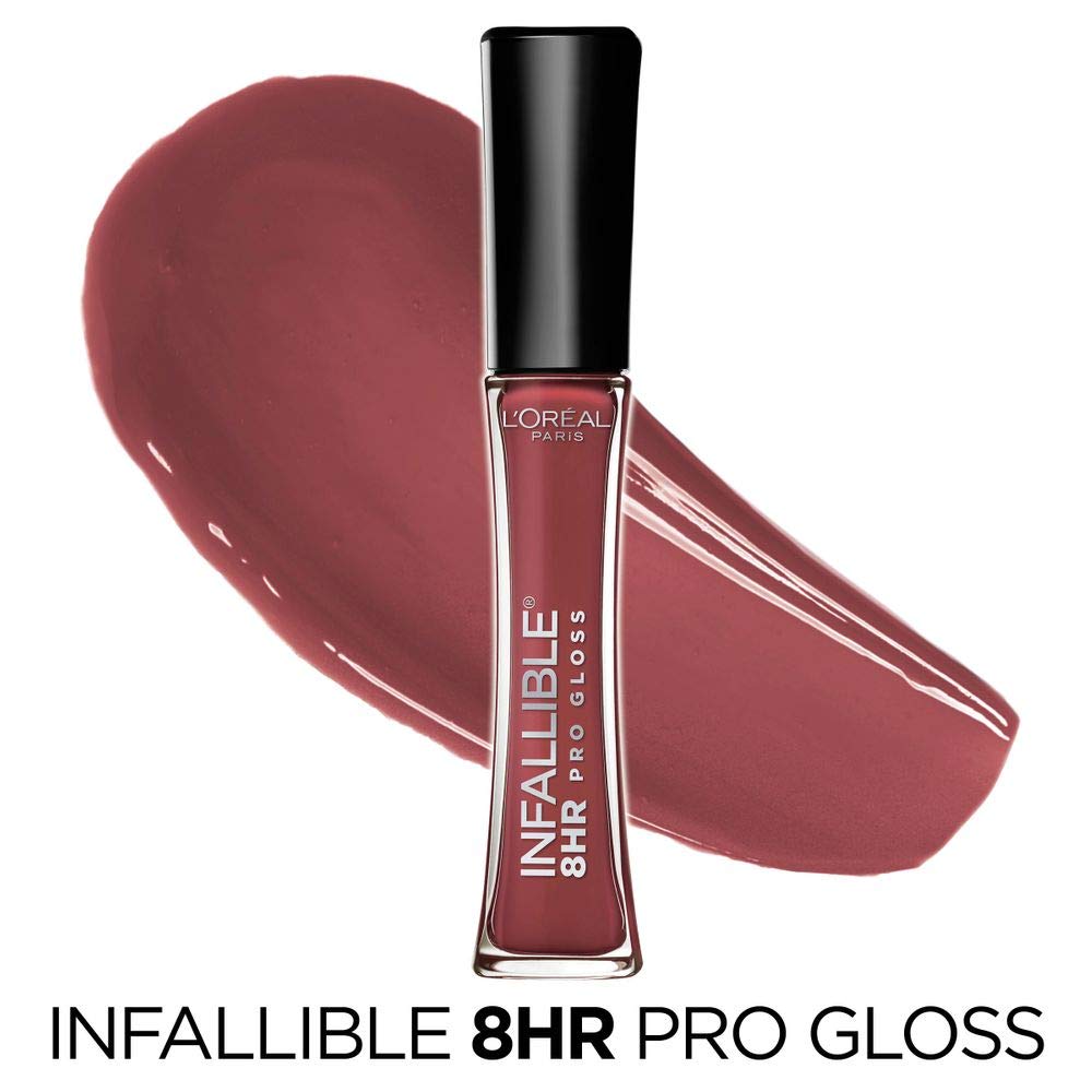 L'Oreal Paris Infallible gloss applicator close-up delivering precise color