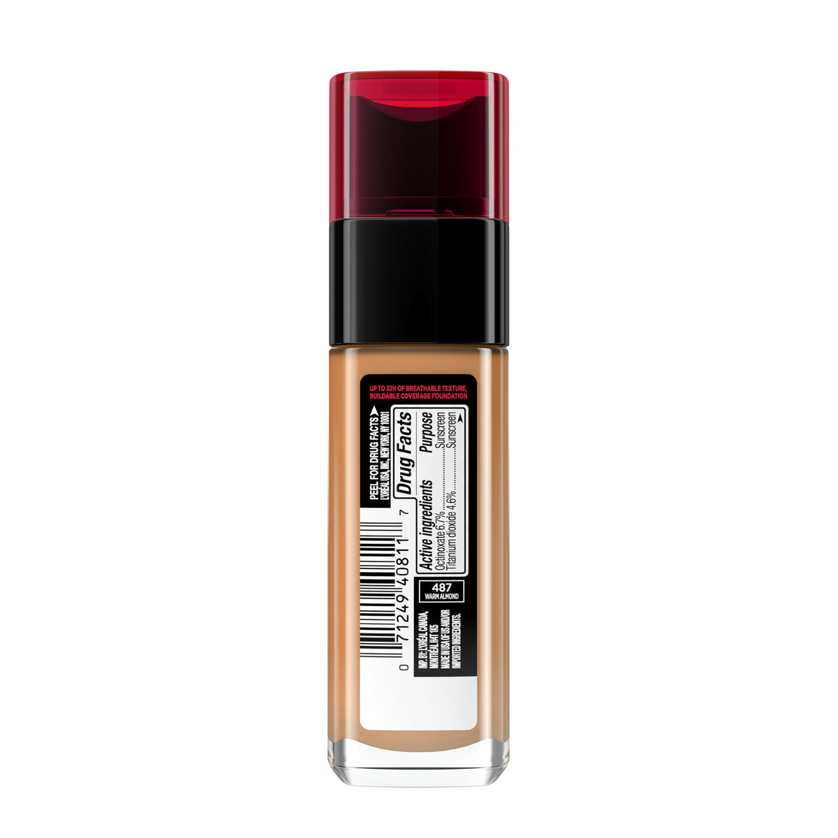 L'Oreal Paris Infallible finished face shows natural, healthy glow.