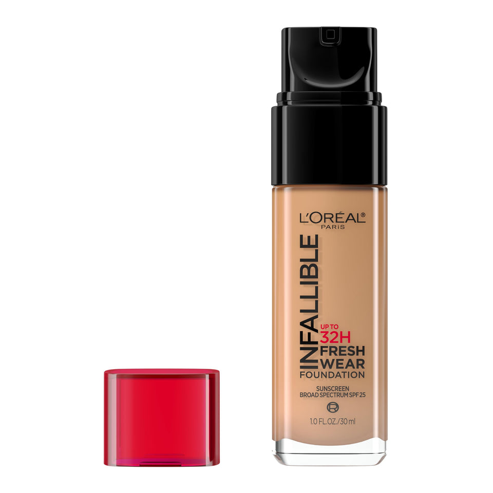 L'Oreal Paris Infallible Fresh Wear bottle closeup for breathable longwear.