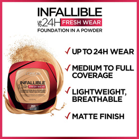 Application scene with creamy powder delivering full coverage
