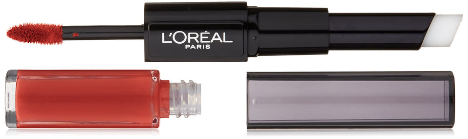 L’Oréal Paris Infallible Pro Last Lipstick in Incessant Russet, a long-lasting color on a sleek tube.