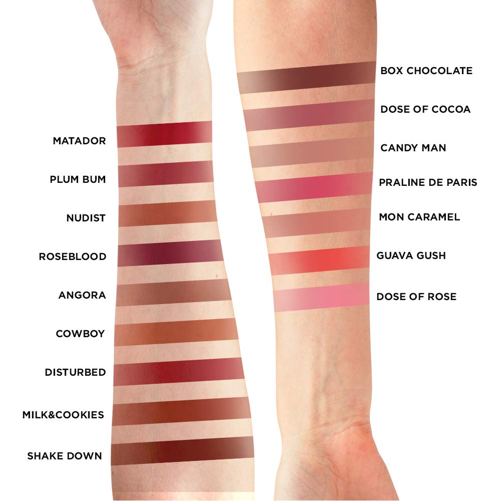 L'Oreal Paris Pro Matte Les Macarons lip look with long-wear matte color.