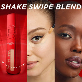 L'Oreal Paris Infallible Skin Ink wide back applicator for foundation coverage.