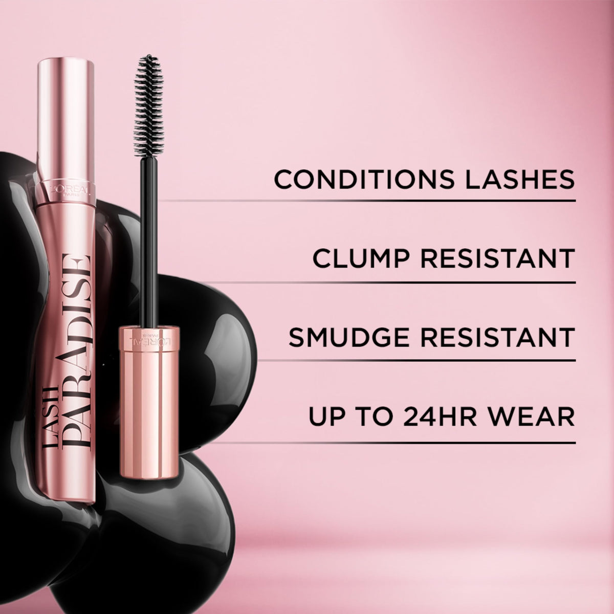 Lash Paradise enhances lash length for a defined look and lift.