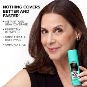 L'Oreal Paris Magic Root Cover Up peroxide-free formula for gentler use.