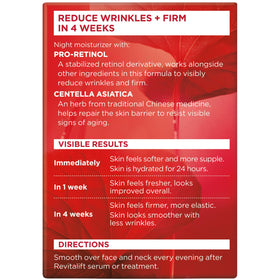 Revitalift night cream as part of a nighttime skincare routine.