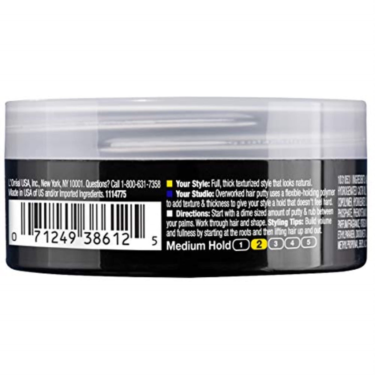 L'Oreal Paris Studio Line Putty creates moldable definition for short hairstyles.