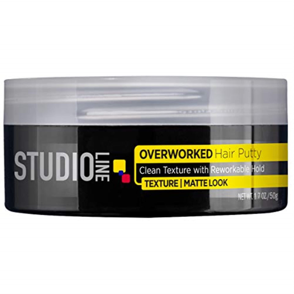 L'Oreal Paris Studio Line Putty texture and hold for natural-looking short styles.