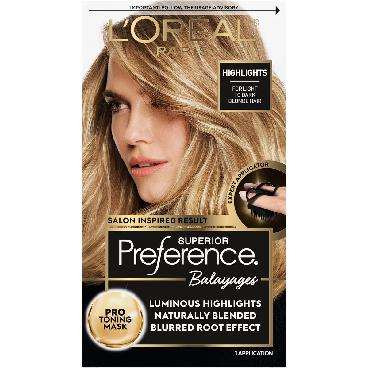 L'Oreal Paris Balayage Kit with expert applicator for precise highlights