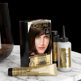 L'Oreal Paris Superior Preference Black Sapphire final look under bright lighting