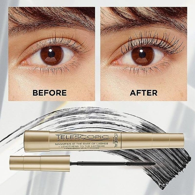 L'Oreal Paris Telescopic Mascara packaging box sleek design