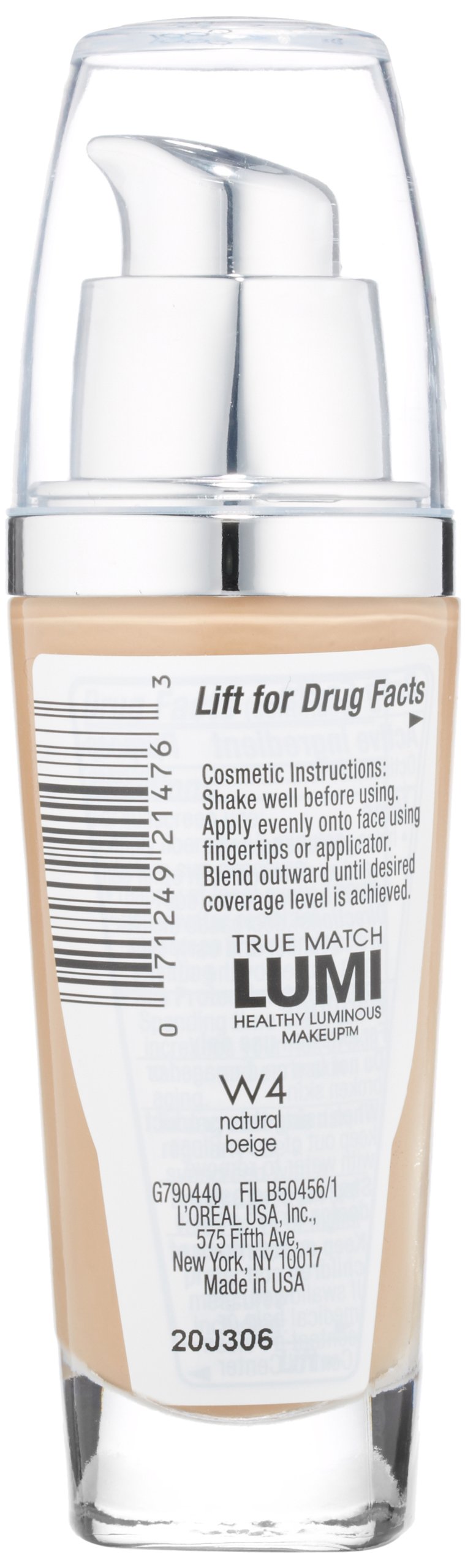 L'Oreal Paris True Match Lumi applied on skin for radiant, even tone